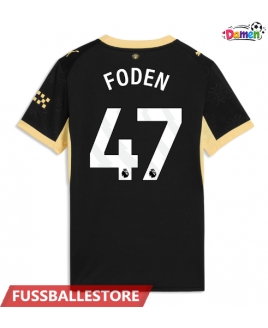 Günstige Manchester City Phil Foden #47 Auswärtstrikot Damen 2026-27 Kurzarm
